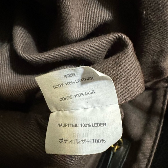 J. Crew Black Leather Tote with Strap Like New! Shoulder or Tote - Picture 10 of 10